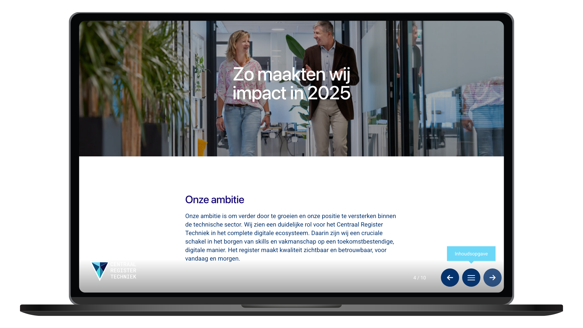 Centraal register Techniek jaarverslag
