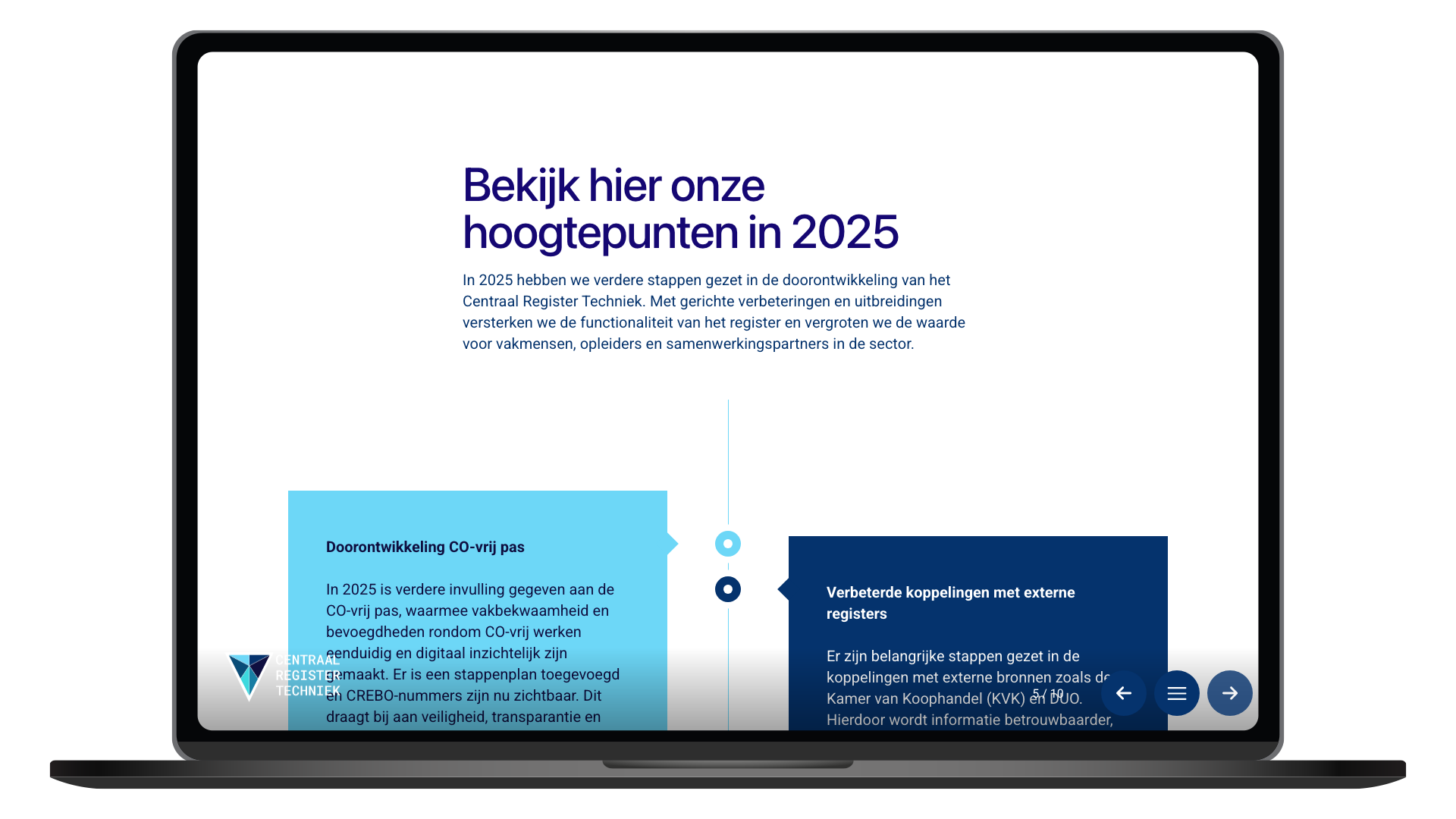 Centraal register Techniek jaarverslag