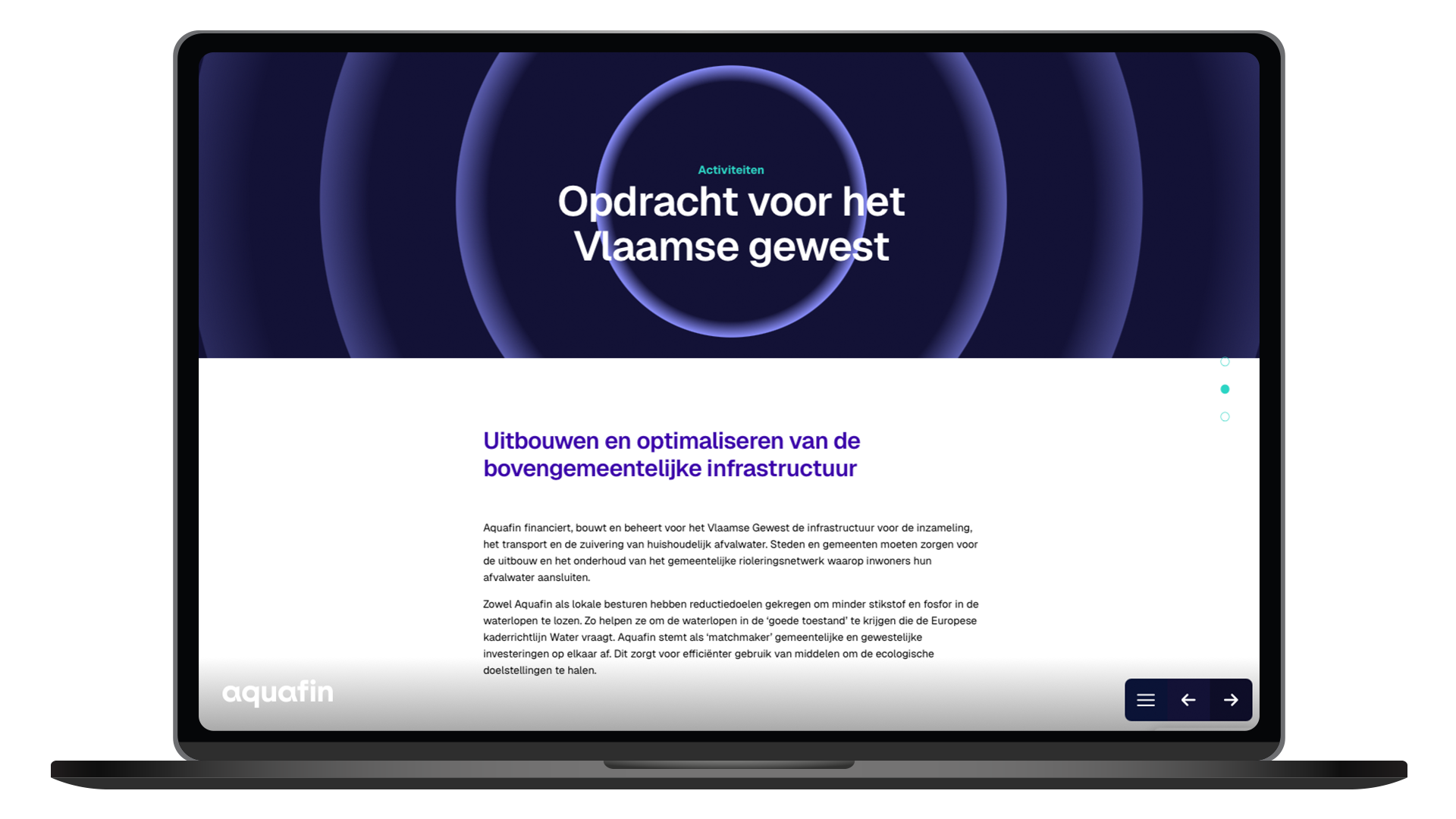 Aquafin jaarverslag voorbeeld